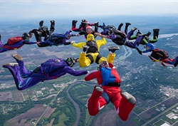 Skydivers Supporting Sobriety