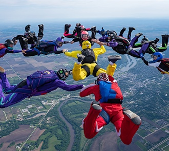 Skydivers Supporting Sobriety