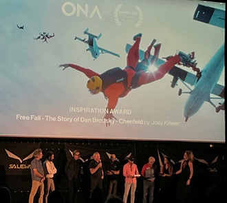 Skydiving Film Judged Most Inspirational at ONA Festival