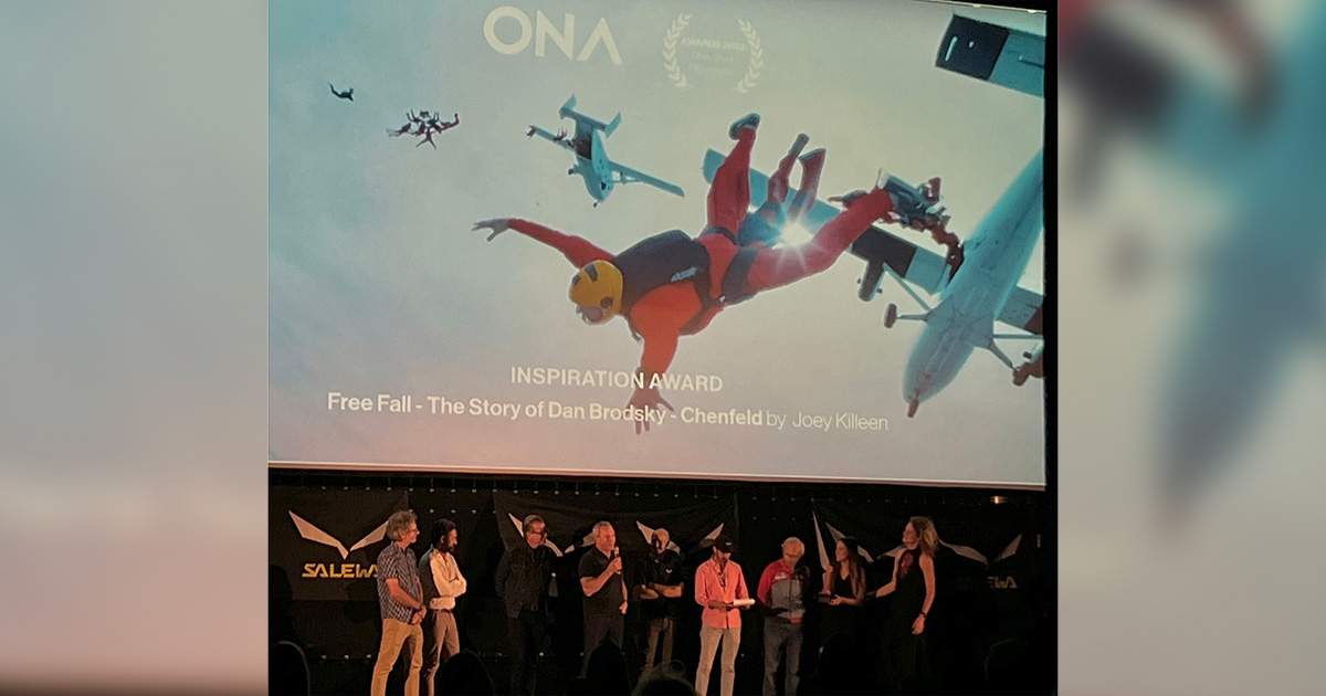 Skydiving Film Judged Most Inspirational at ONA Festival