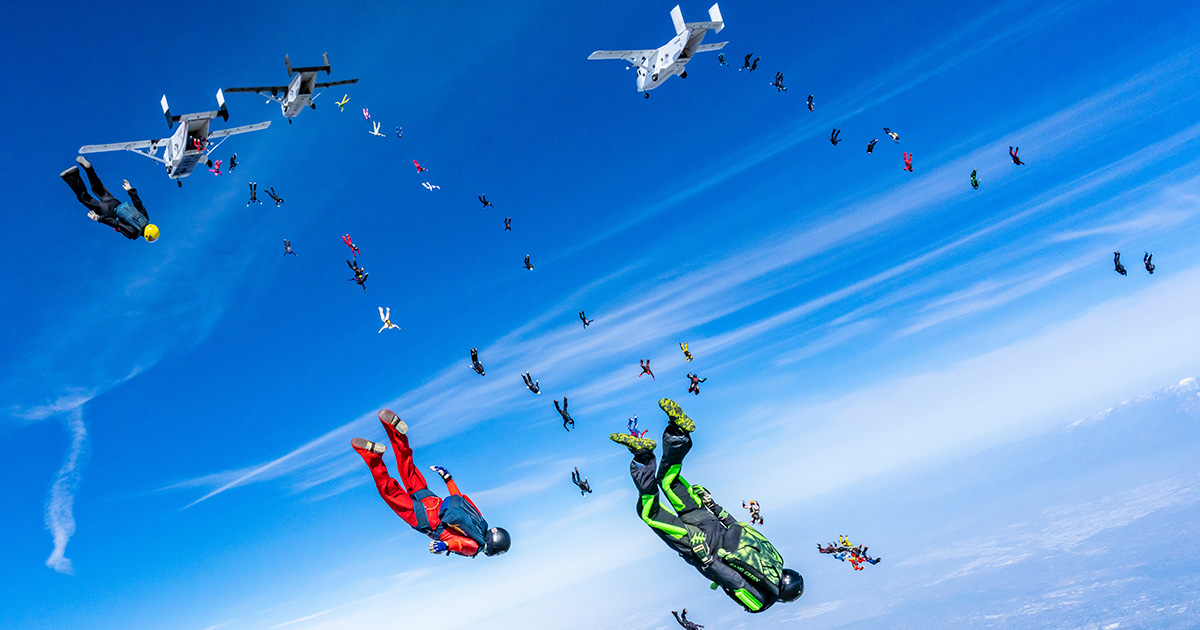 Unfinished Business—Skydivers Over Sixty Members Set Two World Records