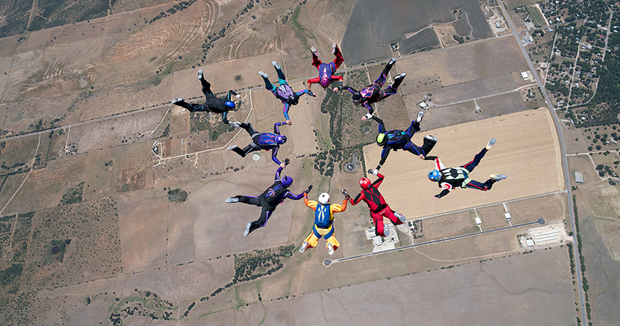 Texas Women Make Herstory at Skydive Spaceland-San Marcos