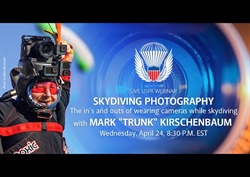 Getting into Skydiving Photography with Mark “Trunk” Kirschenbaum
