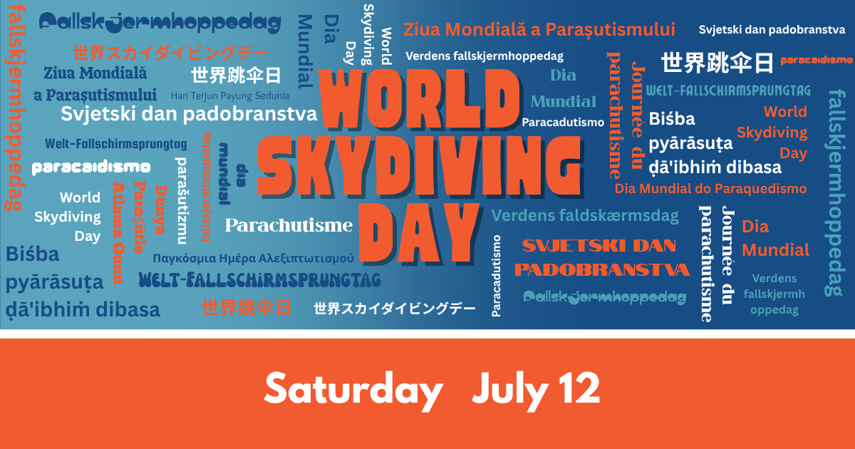 World Skydiving Day is THIS Saturday – Let’s Break the Record!