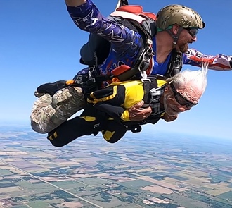 Centenarian Skydives Again!