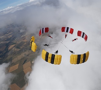 U.S. and British Armies Build 6-Way Downplane