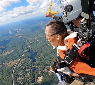 Friends Help Hospice Patient Fulfill Skydiving Dream