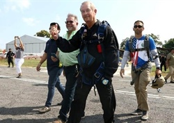 Ambassador to El Salvador Makes Demo Jump