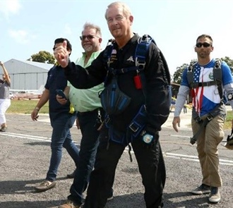 Ambassador to El Salvador Makes Demo Jump