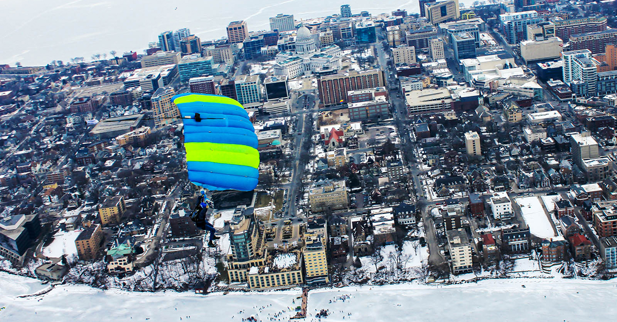 Ice Jumps Become Annual Tradition in Wisconsin