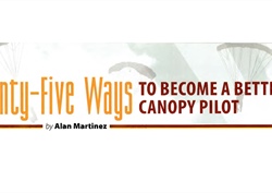 Twenty-Five Ways to Become a Better Canopy Pilot