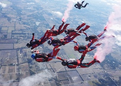 Blue Skies Parachute Team Celebrates Milestones