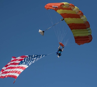 Skydivers Help Raise Funds for Roots for Boots