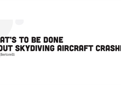 What’s to Be Done About Skydiving Aircraft Crashes?