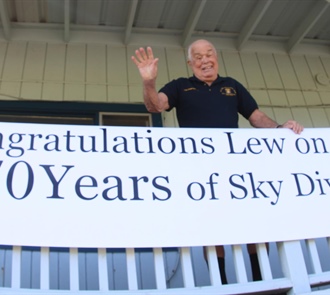 Lew Sanborn Marks 70 Continuous Years of Jumping