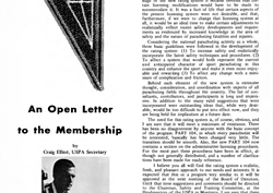 An Open Letter to the Membership