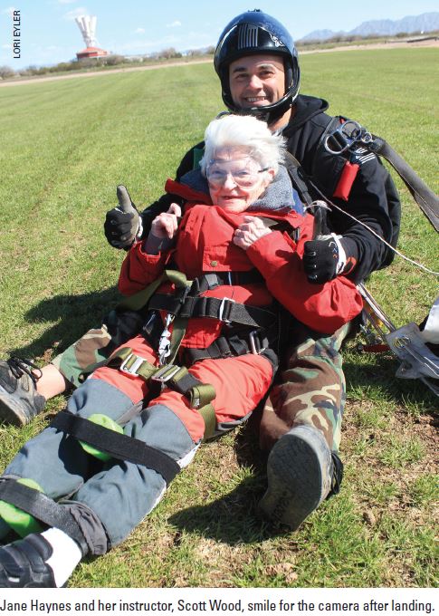 Centenarian Celebrates Birthday with a Tandem