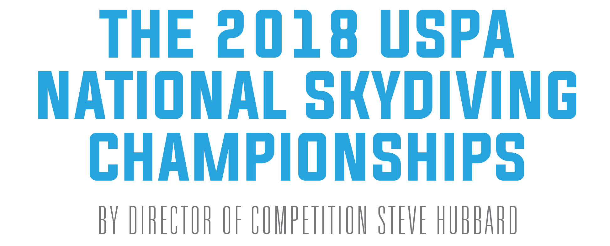 The 2018 USPA National Skydiving Championships