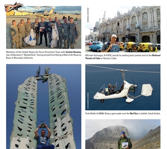 Parachutist Around the World