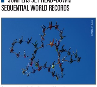 Jumpers Set Head-Down Sequential World Records