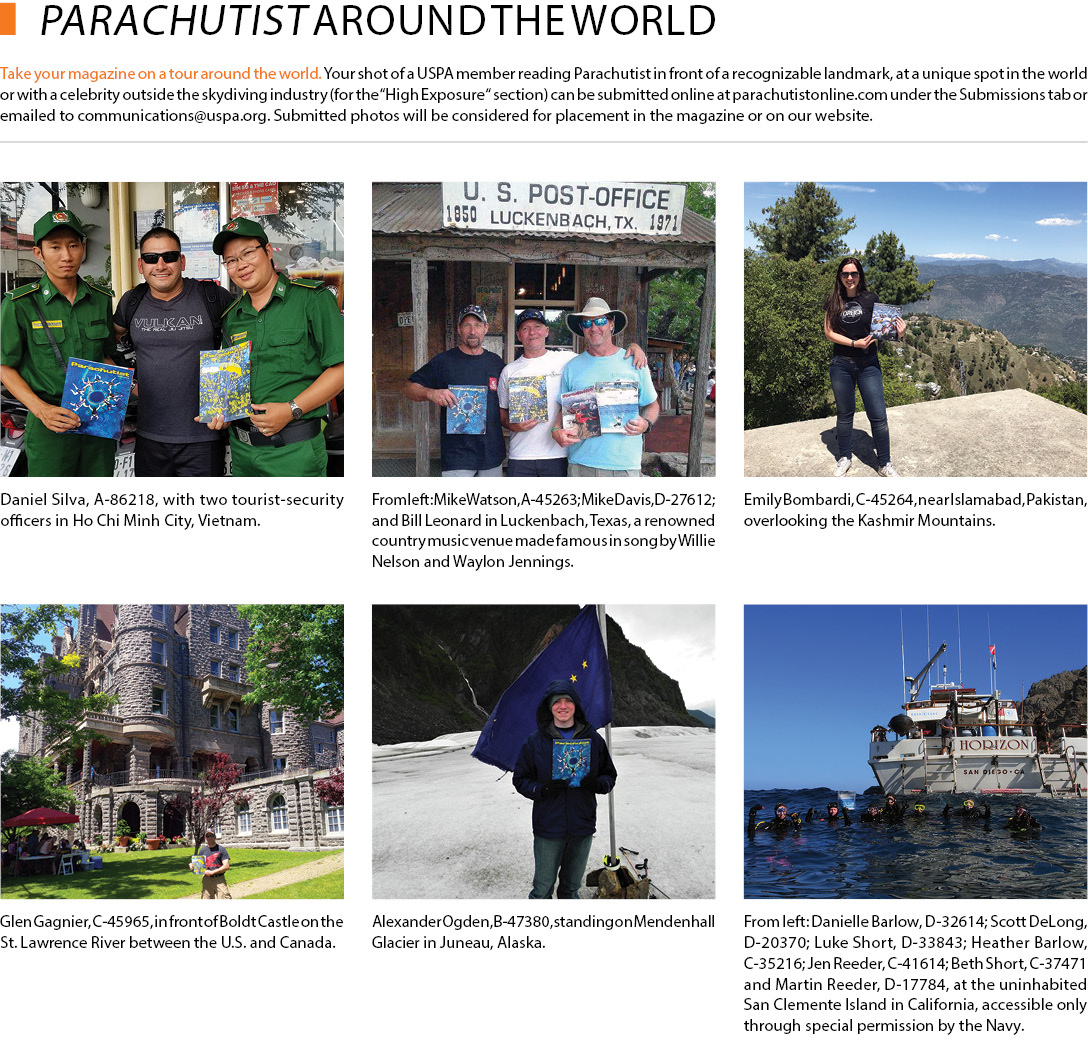 Parachutist Around the World