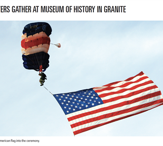 Skydivers Gather At Museum Of History In Granite