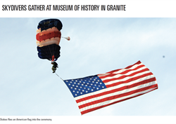 Skydivers Gather At Museum Of History In Granite