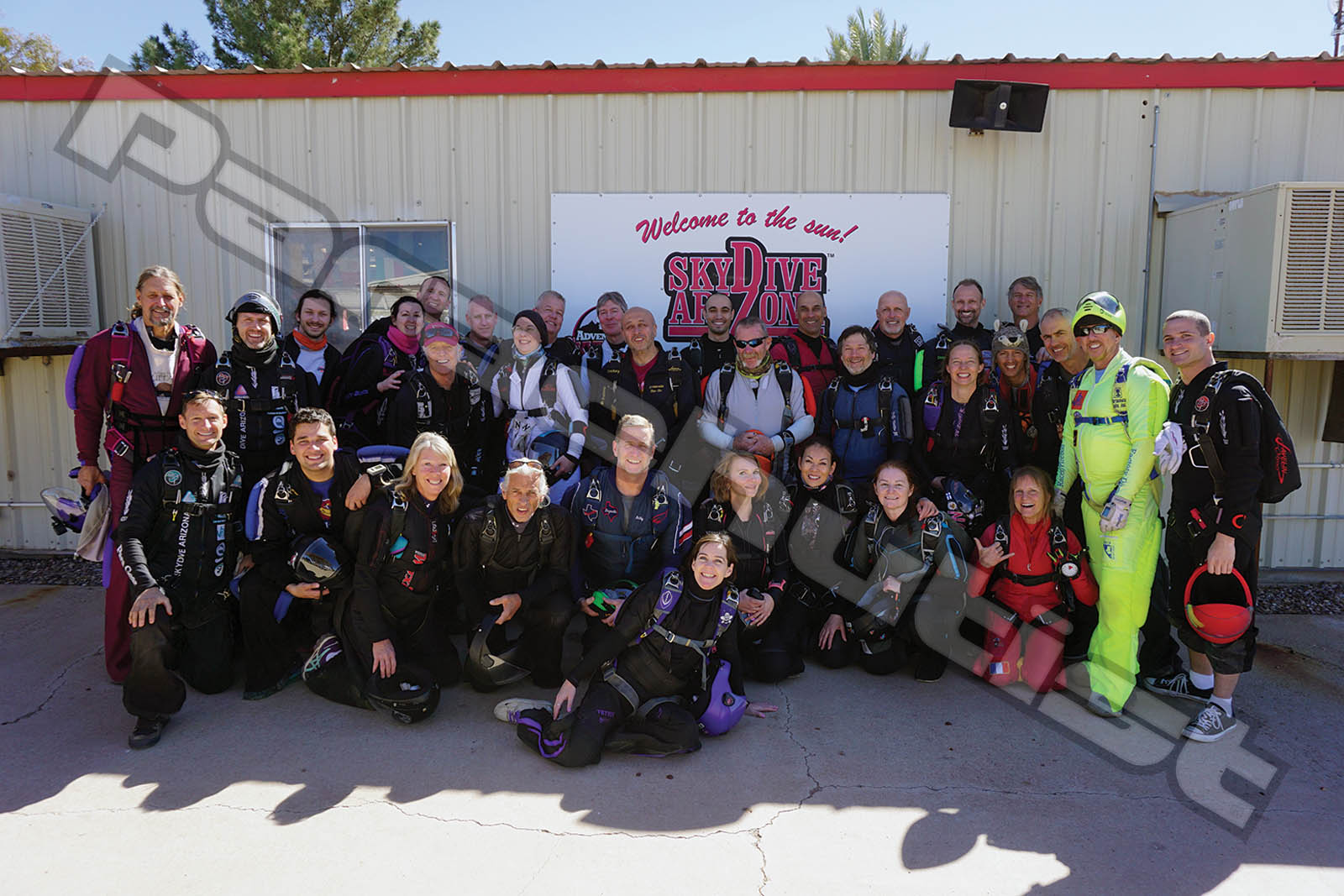 Team Elite Challenges Expert Skydivers at Eloy